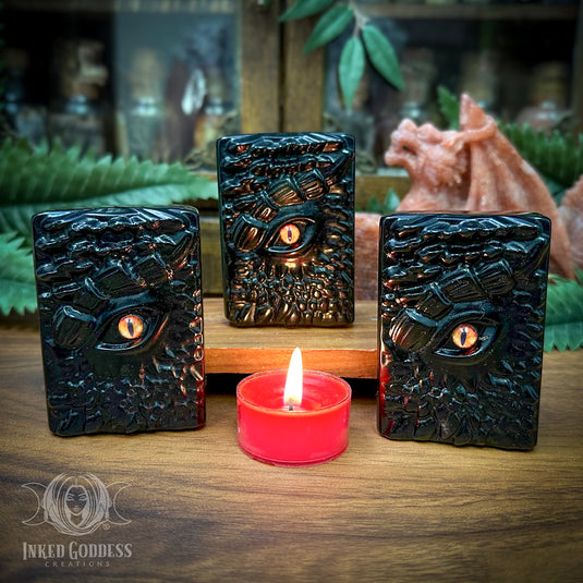 Obsidian Eye of the Dragon Carving for Guarding Your Psychic Powers