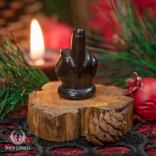 Obsidian Mini Middle Finger for Protecting Your Energy