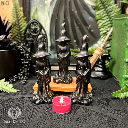Obsidian Standing Witch for Hella Powerful Protection Vibes