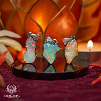 Opal Sterling Silver Necklace for Return to Sender Magick