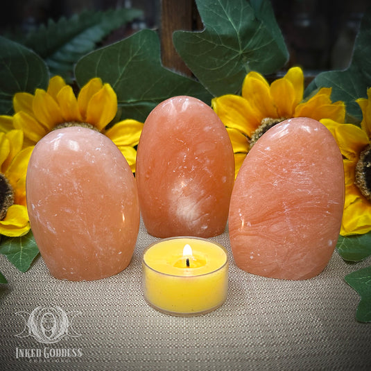 Orange Calcite Freeform for Solar Energy & Magickal Motivation