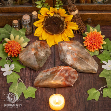 Orange & Green Sunstone Geometric for Heart-Led Expression