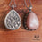 Peach Moonstone Tibetan Necklace for Self-Love- Inked Goddess Creations