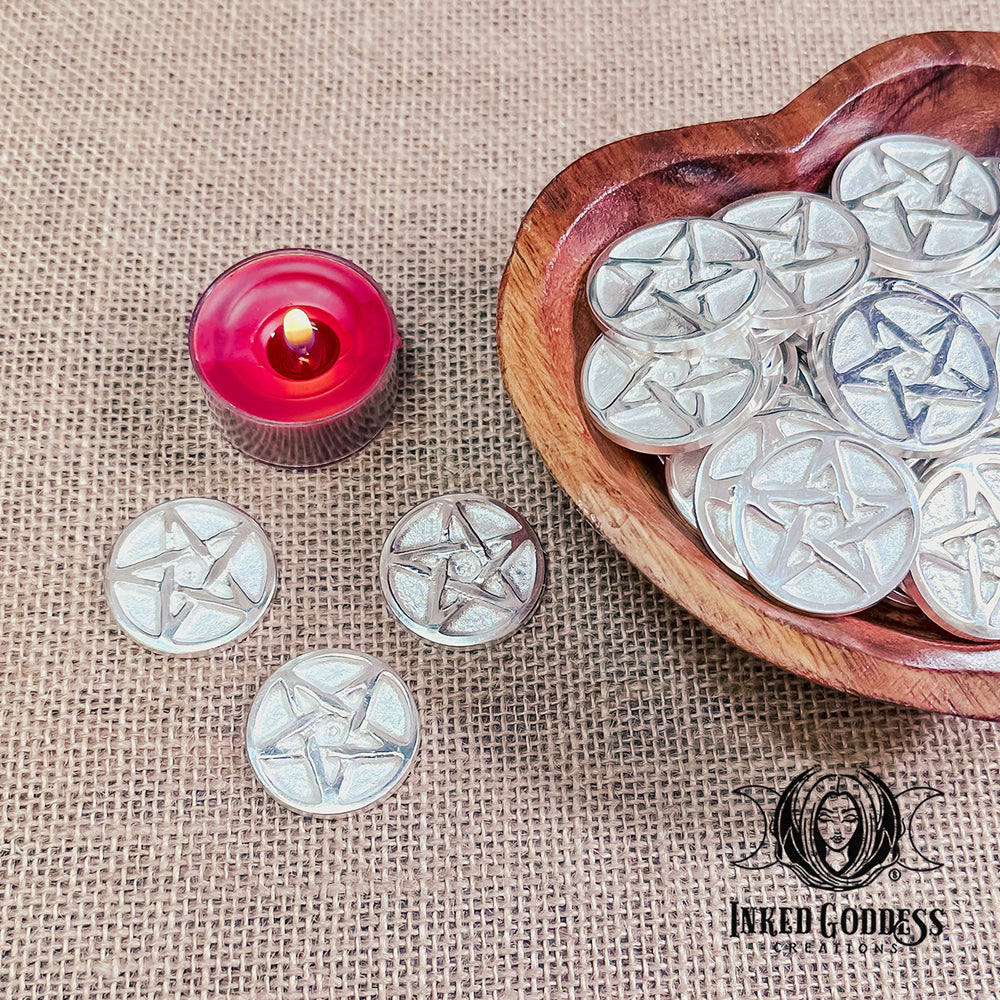 Pentacle Altar Coin for Stability & Growth