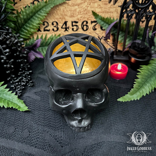 Pentagram Skull Box for Concealing Secrets