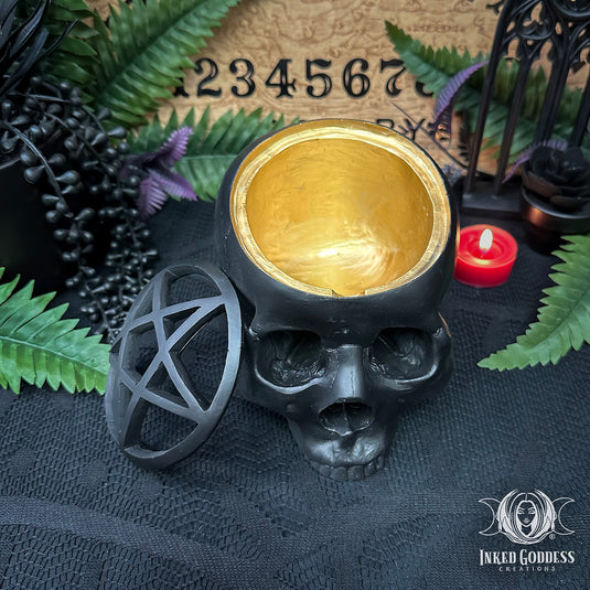 Pentagram Skull Box for Concealing Secrets