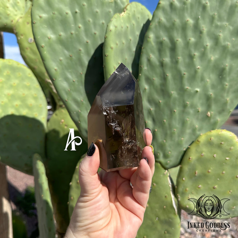 Load image into Gallery viewer, Phantom Smoky Quartz Tower for Divination

