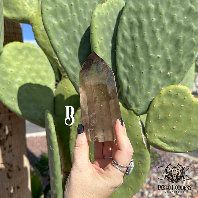Load image into Gallery viewer, Phantom Smoky Quartz Tower for Divination
