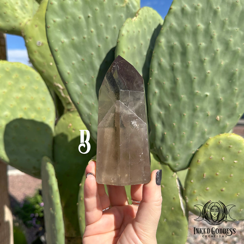 Load image into Gallery viewer, Phantom Smoky Quartz Tower for Divination
