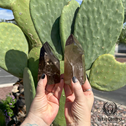 Phantom Smoky Quartz Tower for Divination