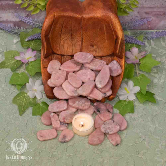 Pink Petalite Slice for Channeling Spirit Communications