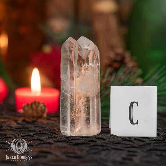 Polished Lemurian Quartz Tower for Ancient Energy