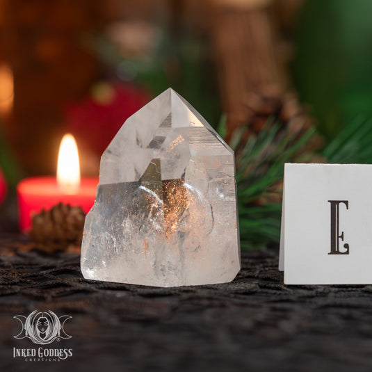 Polished Lemurian Quartz Tower for Ancient Energy
