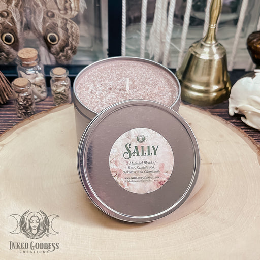 Sally Practical Magick Full-Size Tin Candle