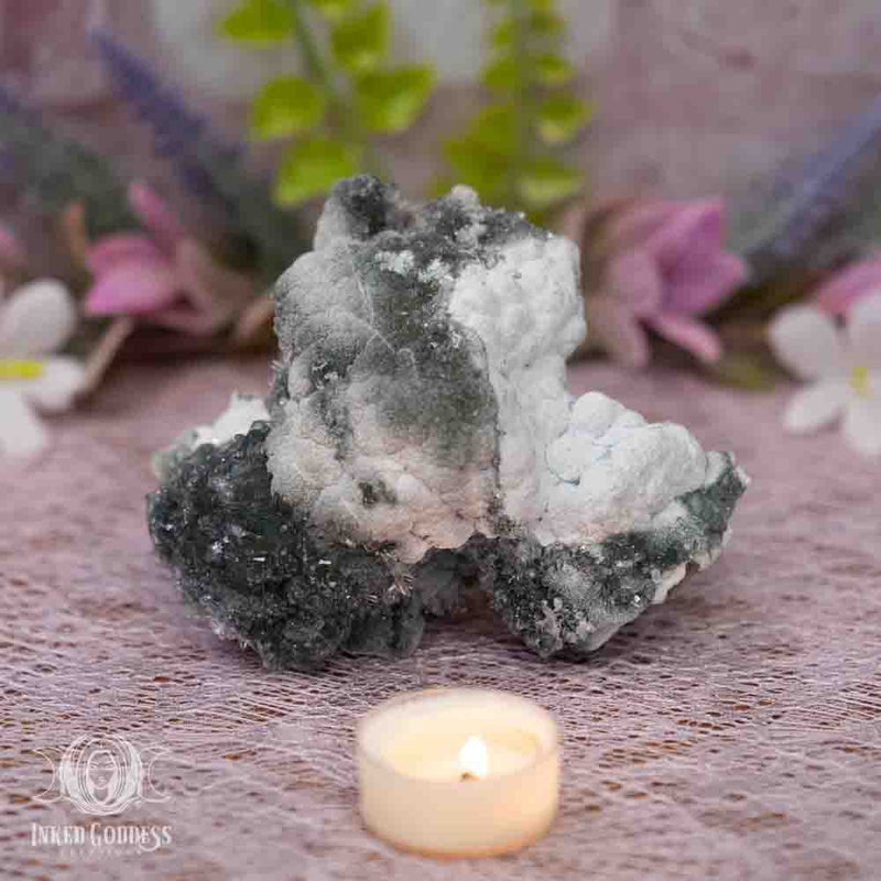 Load image into Gallery viewer, Prasiolite Cluster for Activating Your Inner Wisdom
