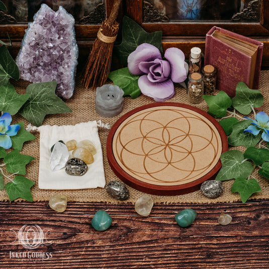 Prosperity Crystal Grid Set for Encouraging Abundance
