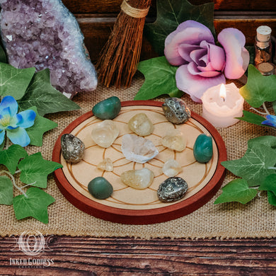 Prosperity Crystal Grid Set for Encouraging Abundance