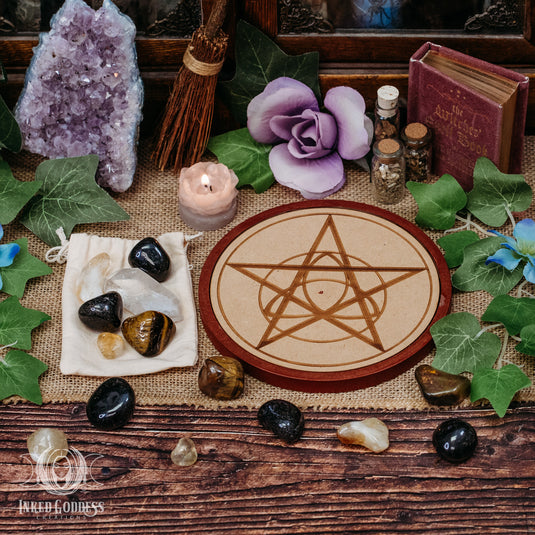 Protection Crystal Grid Set for Eliminating Negative Energy