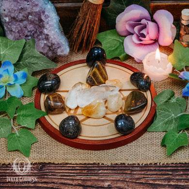 Protection Crystal Grid Set for Eliminating Negative Energy