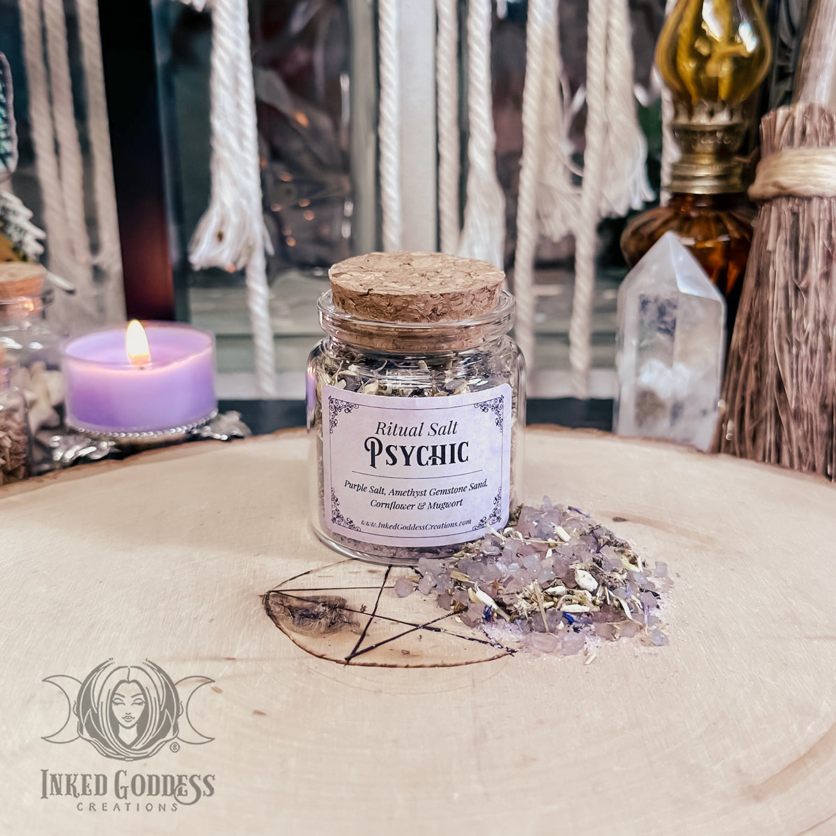 Psychic Ritual Salt for Enhanced Intuition – Inked Goddess Creations