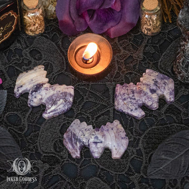 Purple Opal Bat for Spirit Connection