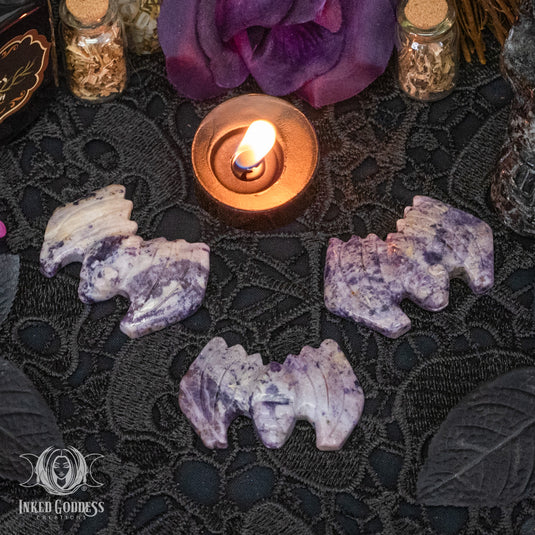 Purple Opal Bat for Spirit Connection