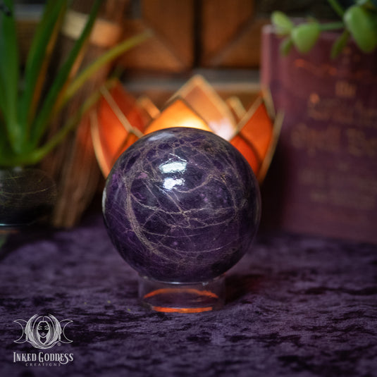 Purpurite Sphere for Living Your Truth Energy