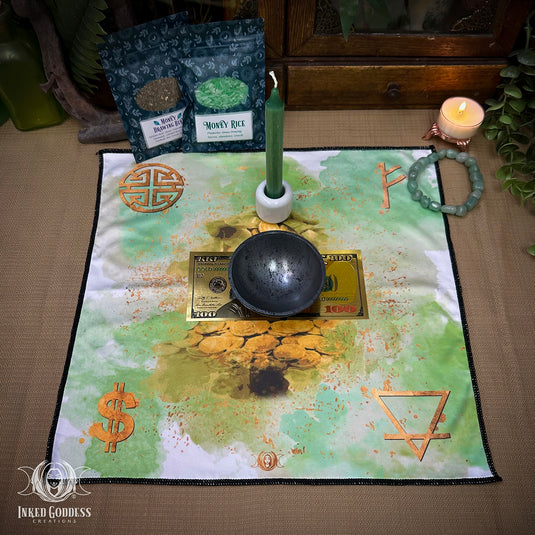 Pyrite Money Bowl Set for Prosperity Spells & Wealth Attraction
