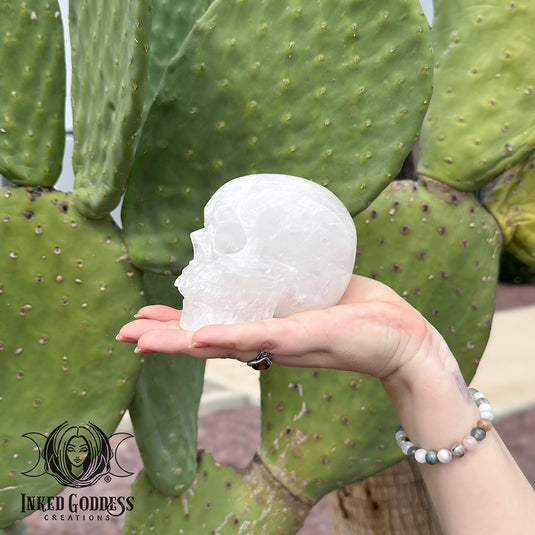 Quartz Carved Skull for Accessing the Spirit Realm