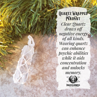 December 19- Quartz Wrapped Pendant