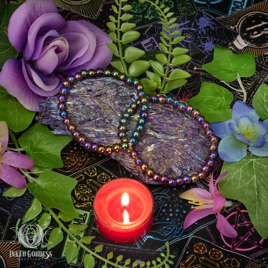 Rainbow Hematite Bracelet for Opening the Mind