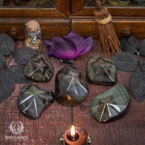 Rainbow Obsidian Star for Aura Alignment