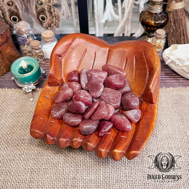 Raspberry Aventurine Tumbled Gemstone for Confidence and Growth