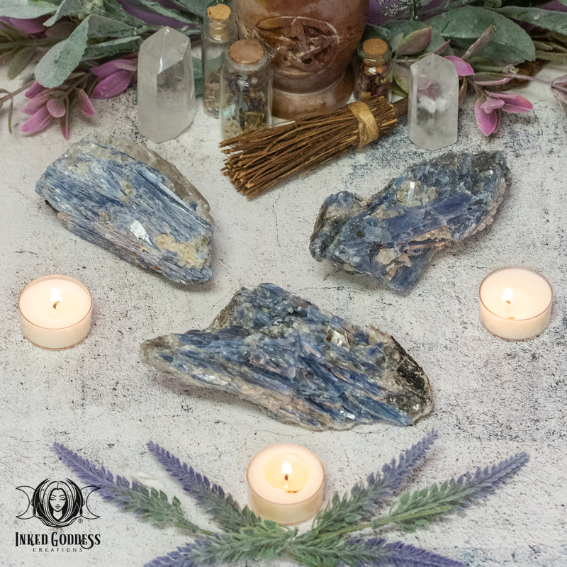 Load image into Gallery viewer, Raw Blue Kyanite with Quartz for Soul Amplification
