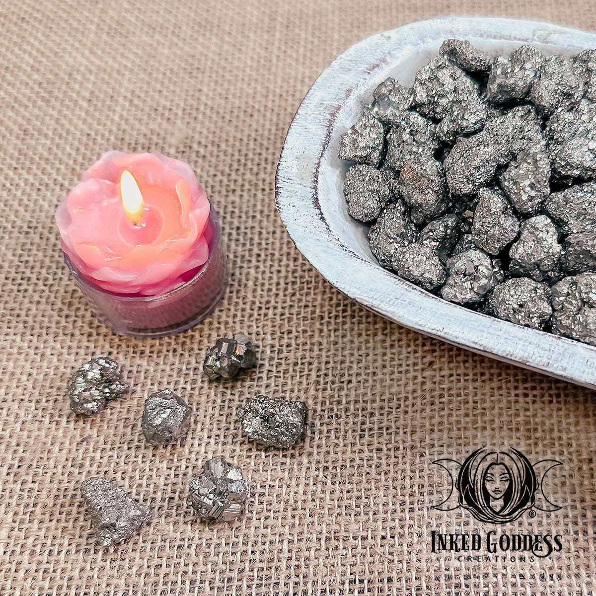 Raw Pyrite for Clarity and Prosperity – Inked Goddess Creations