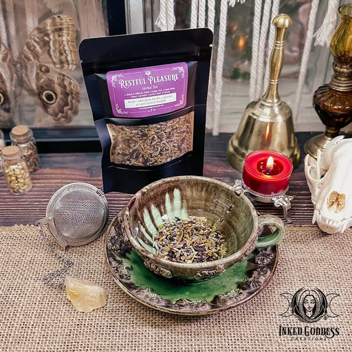 Restful Pleasure Tea Blend of Hibiscus, Lavender, and More!