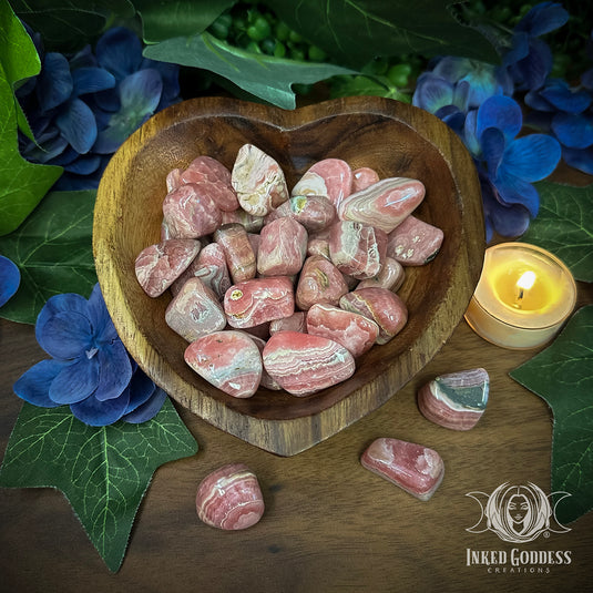 Rhodochrosite Tumbled Gemstone for Reigniting Your Passions