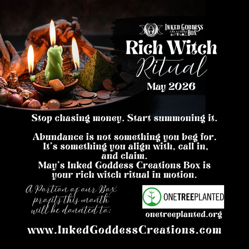 Load image into Gallery viewer, Rich Witch Ritual- May 2026's Inked Goddess Creations Box Theme
