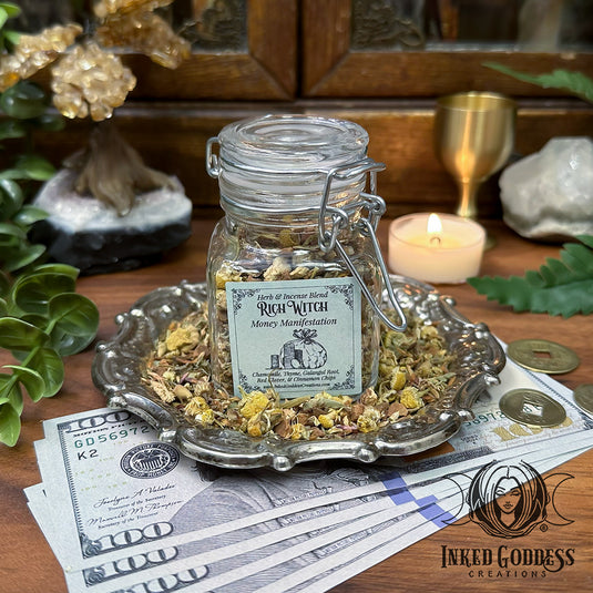 Rich Witch Herb Blend for Money Drawing & Prosperity
