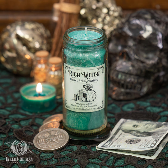 Rich Witch Mini Jar Candle for Money Manifestation