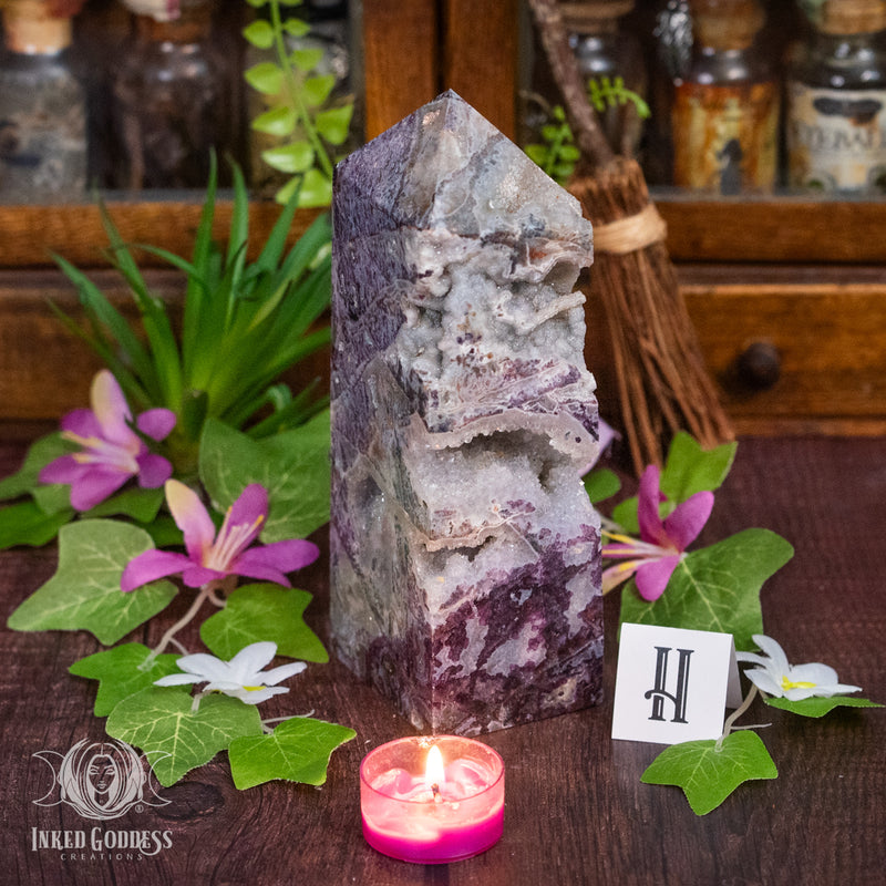 Load image into Gallery viewer, Root Fluorite Tower for Mystic Energy

