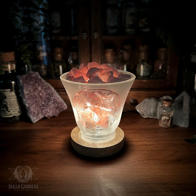 Load image into Gallery viewer, Rose Quartz Goddess Lamp for Divine Feminine Celebration
