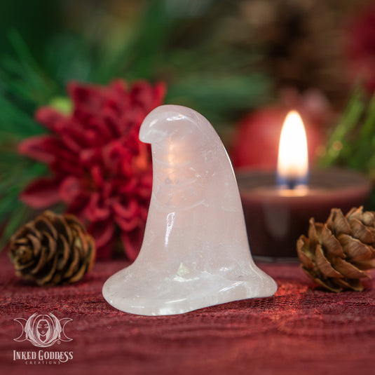 Rose Quartz Witch Hat for Magickal Self-Love
