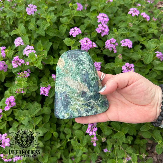 Ruby Kyanite with Fuchsite Freeform for Courage & Boundaries