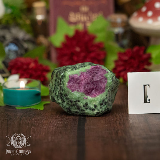 Ruby Zoisite Raw Gemstone for Harmony
