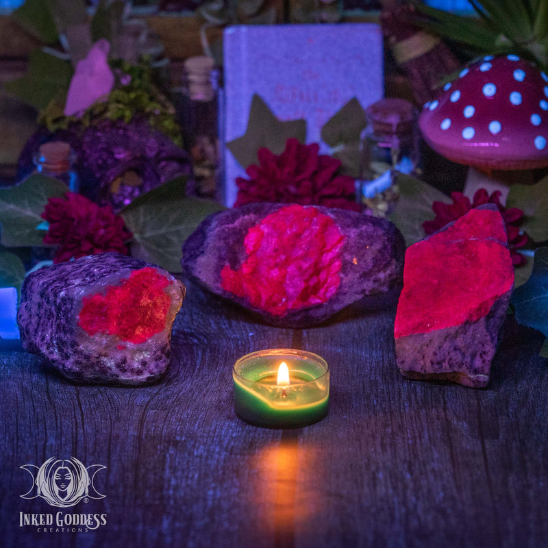 Load image into Gallery viewer, Ruby Zoisite Raw Gemstone for Harmony
