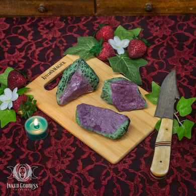 Ruby Zoisite Raw Gemstone for Harmony