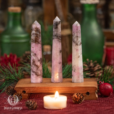 Ruby in Matrix Gemstone Tower for Manifestation