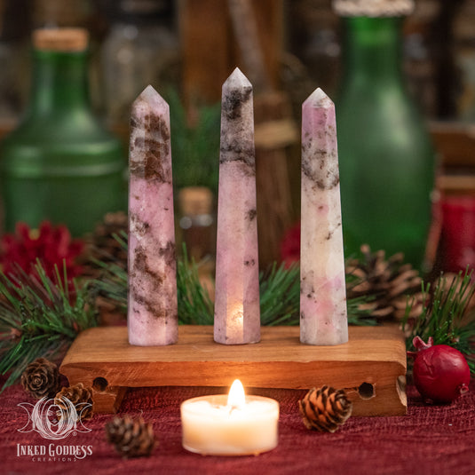 Ruby in Matrix Gemstone Tower for Manifestation
