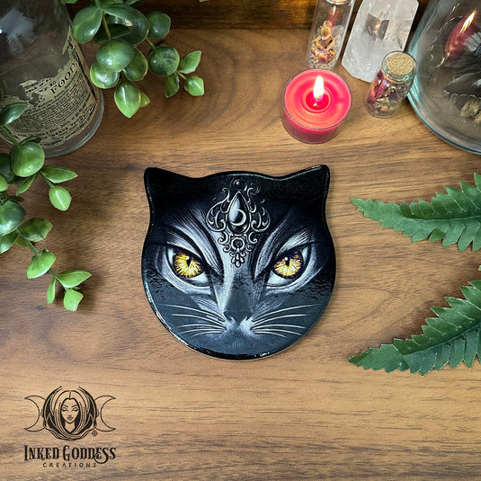 Sacred Cat Altar Tile for Otherworldly Spellcrafting